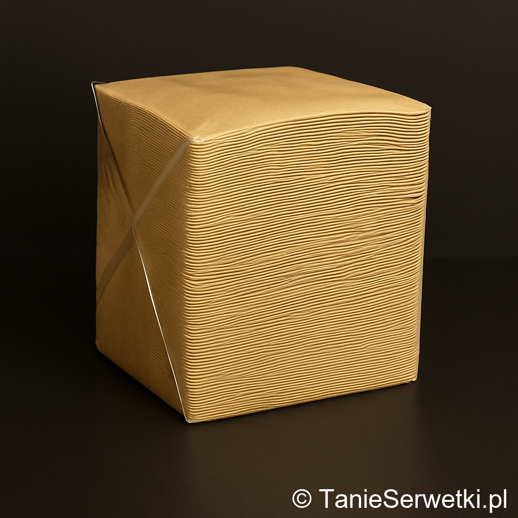 Ekologiczne serwetki gastronomiczne 33×33 cm do składania