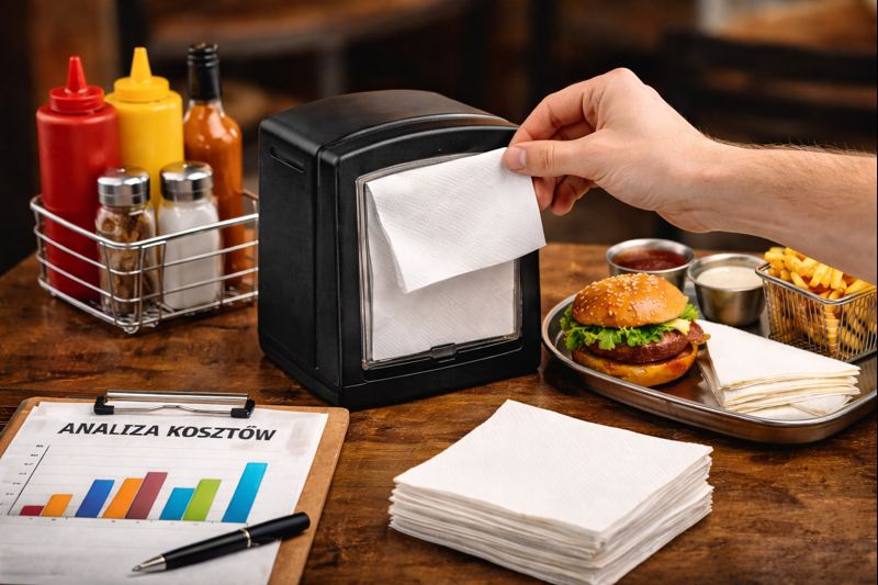 Serwetki do dyspensera w restauracji – kontrola zużycia serwetek i redukcja kosztów